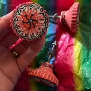 Anthropologie Ceramic drawer/cabinet pulls knobs - 3
